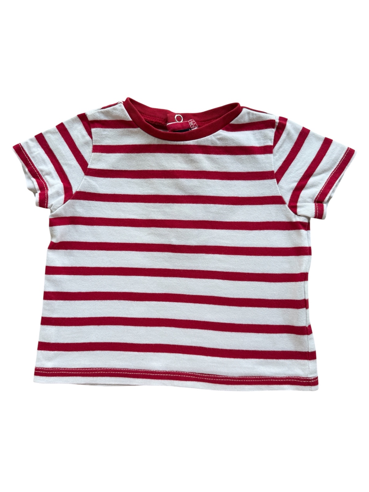 Weißes und rotes Matrosen-T-Shirt – Terre de Marins – 6 Monate