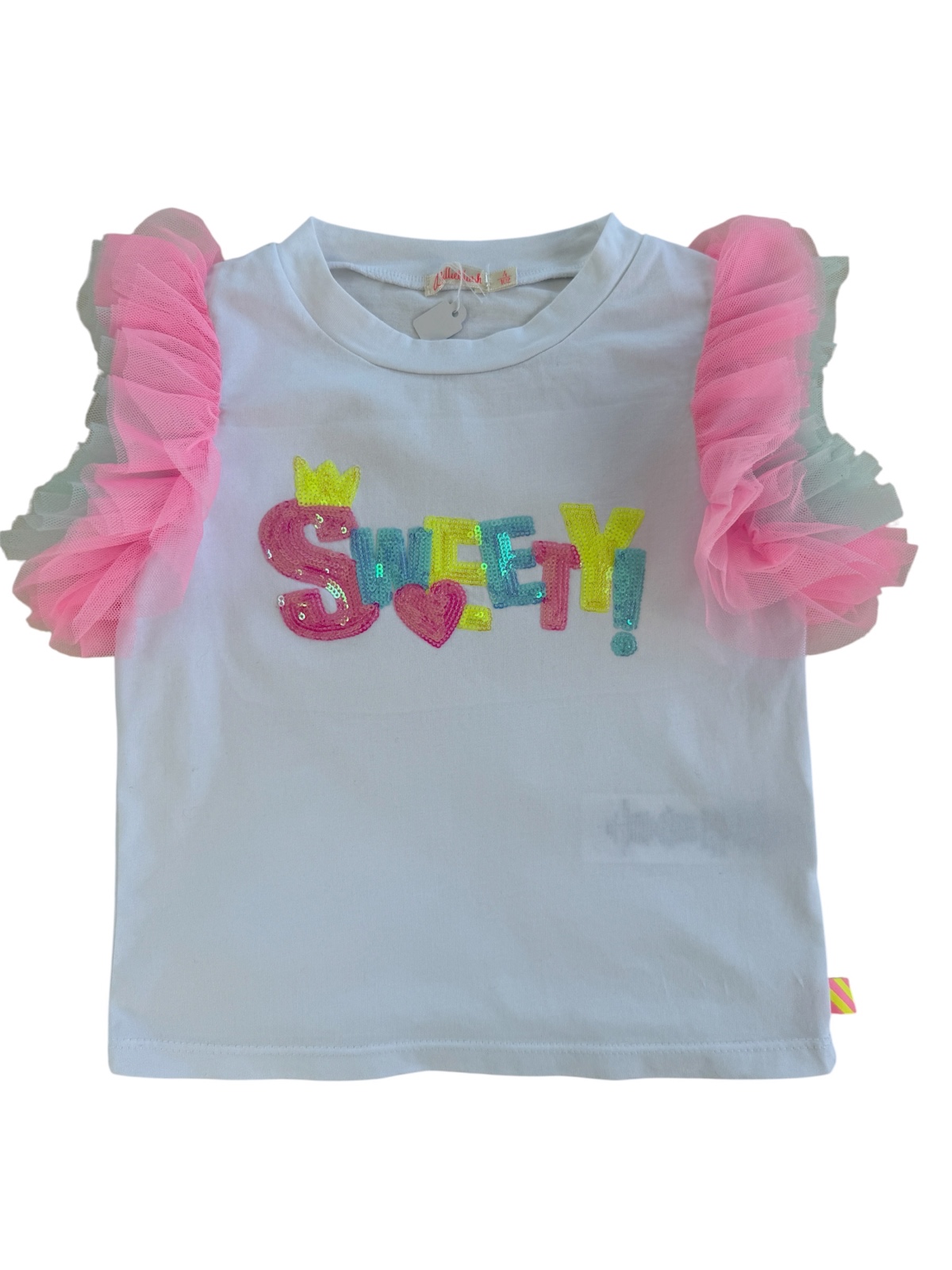 T-Shirt aus gekräuseltem Tüll – Billieblush – 4 Jahre (102 cm)