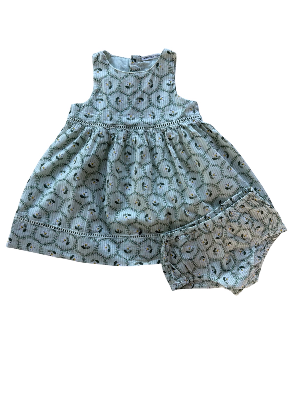 Robe fleurie avec bloomer - Monoprix Premium - 9 mois (71 cm)