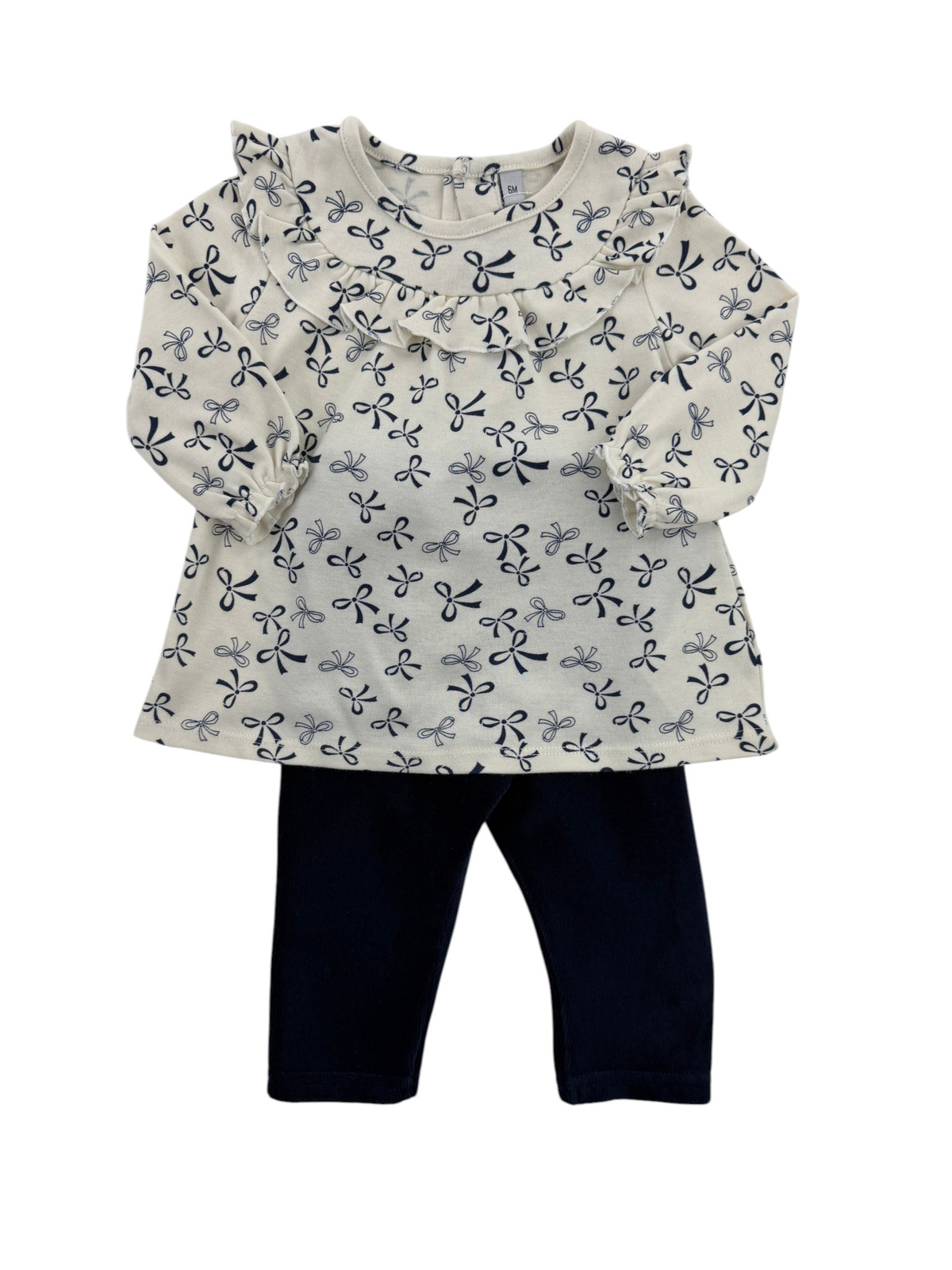 Ensemble tunique et legging en velours - 6 mois