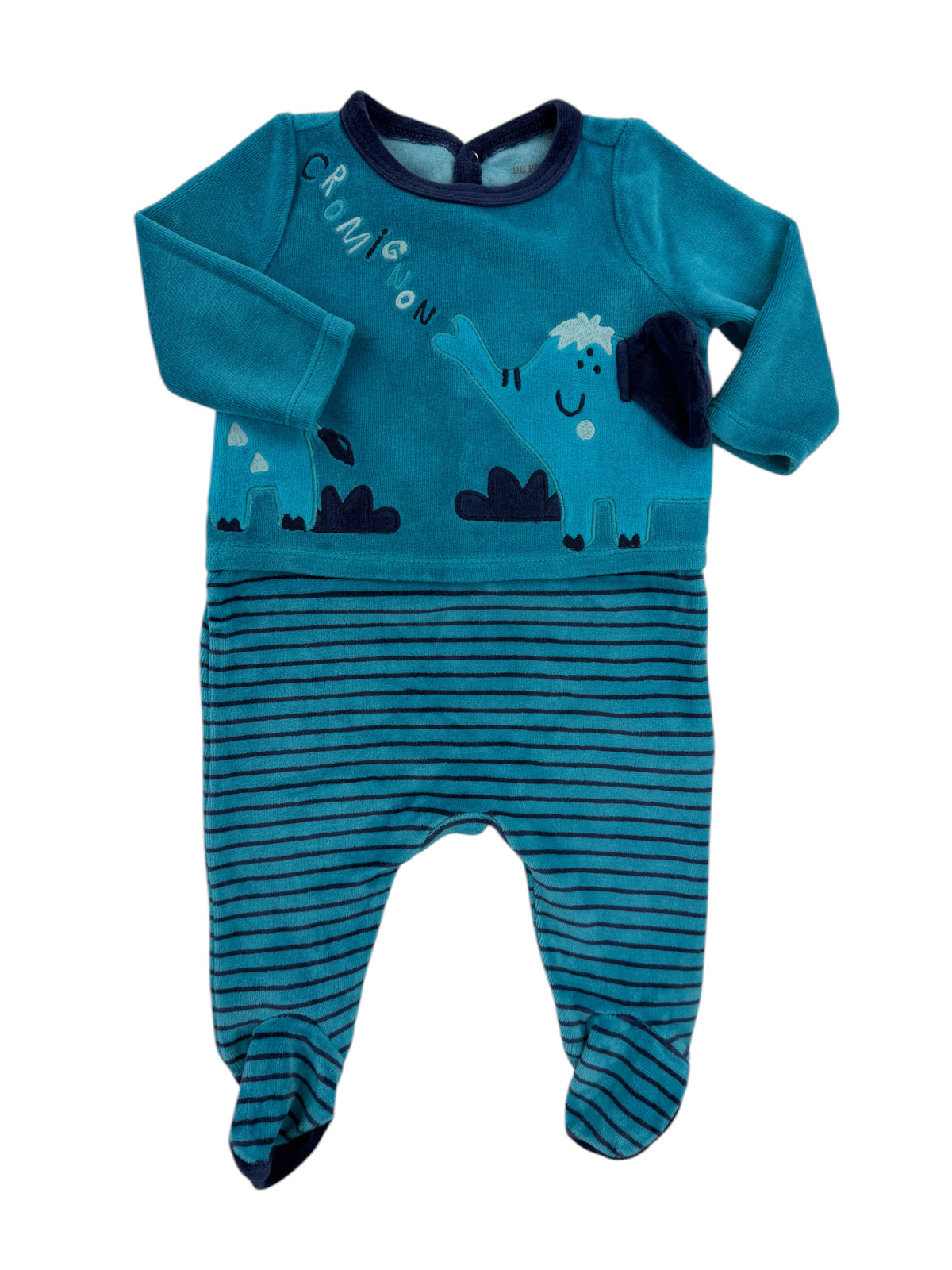 Pyjama velours – DPAM – 3 mois (59 cm)