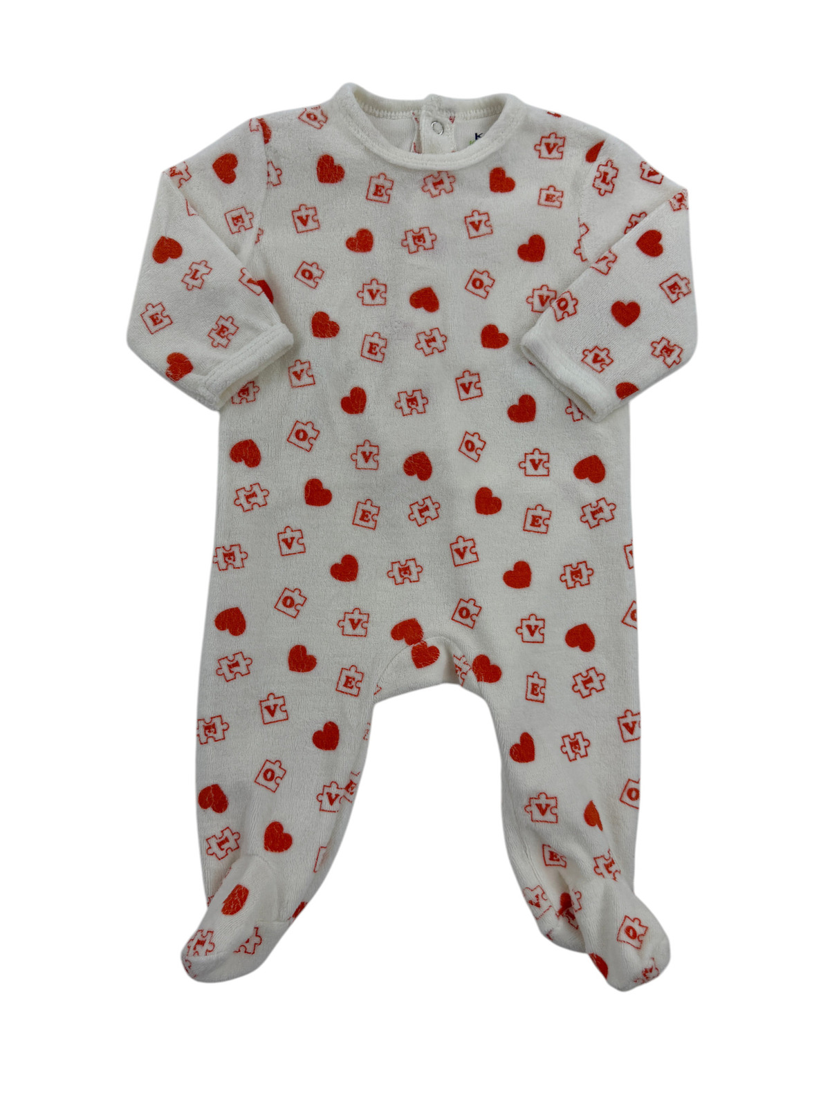 Pyjama velours – Kiabi – 3 mois (56/62 cm)