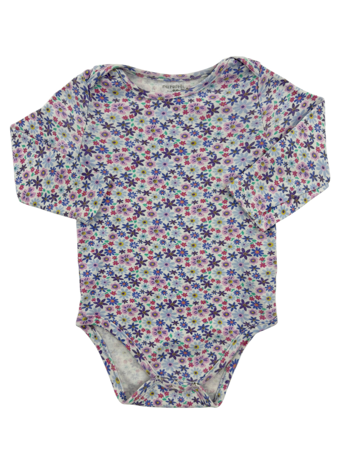 Body manches longues fleuri – DPAM – 9 mois (71 cm)