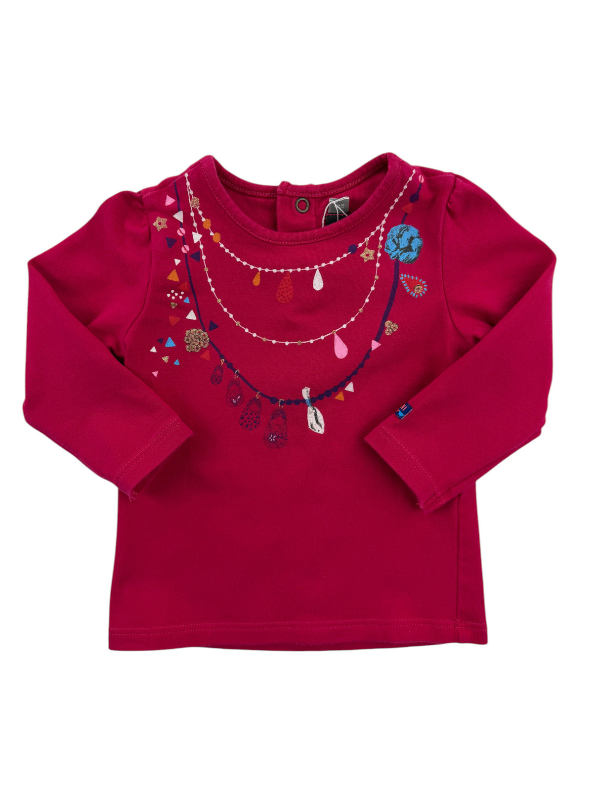 Tee-shirt manches longues imprimé bijoux – Catimini – 6 mois (68 cm)