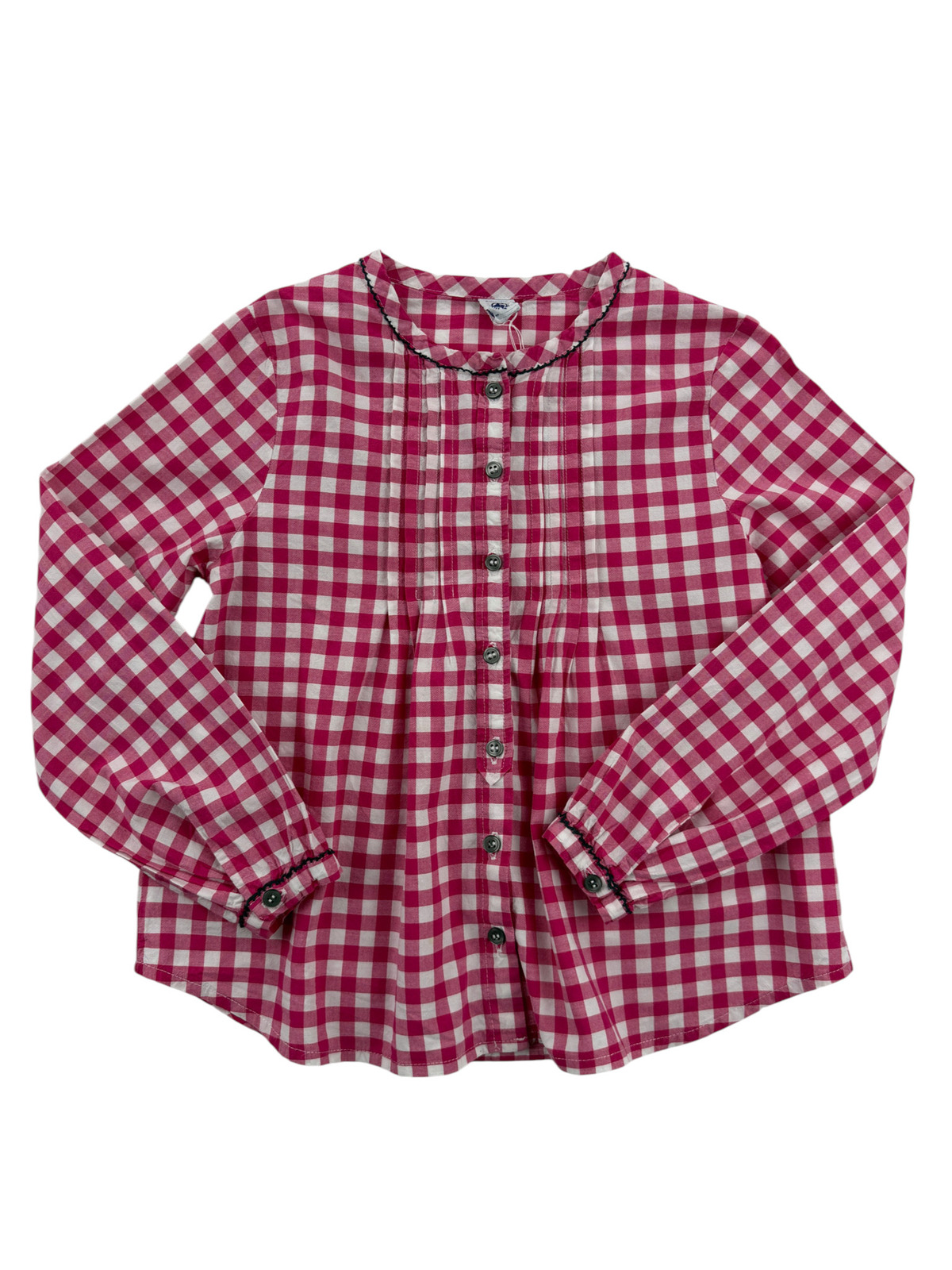 Chemise à carreaux vichy rose – Petit Bateau – 8 ans (126 cm)