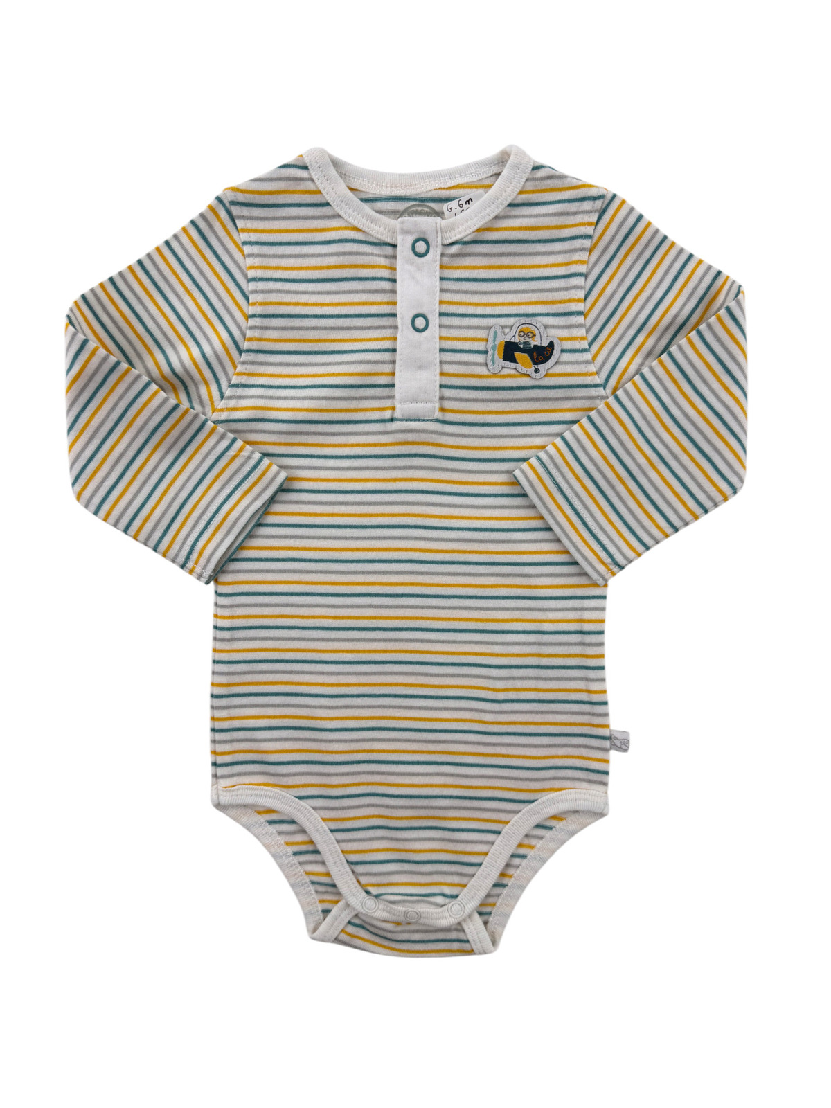 Body manches longues rayé multicolore – La Compagnie des Petits – 6 mois (67 cm)