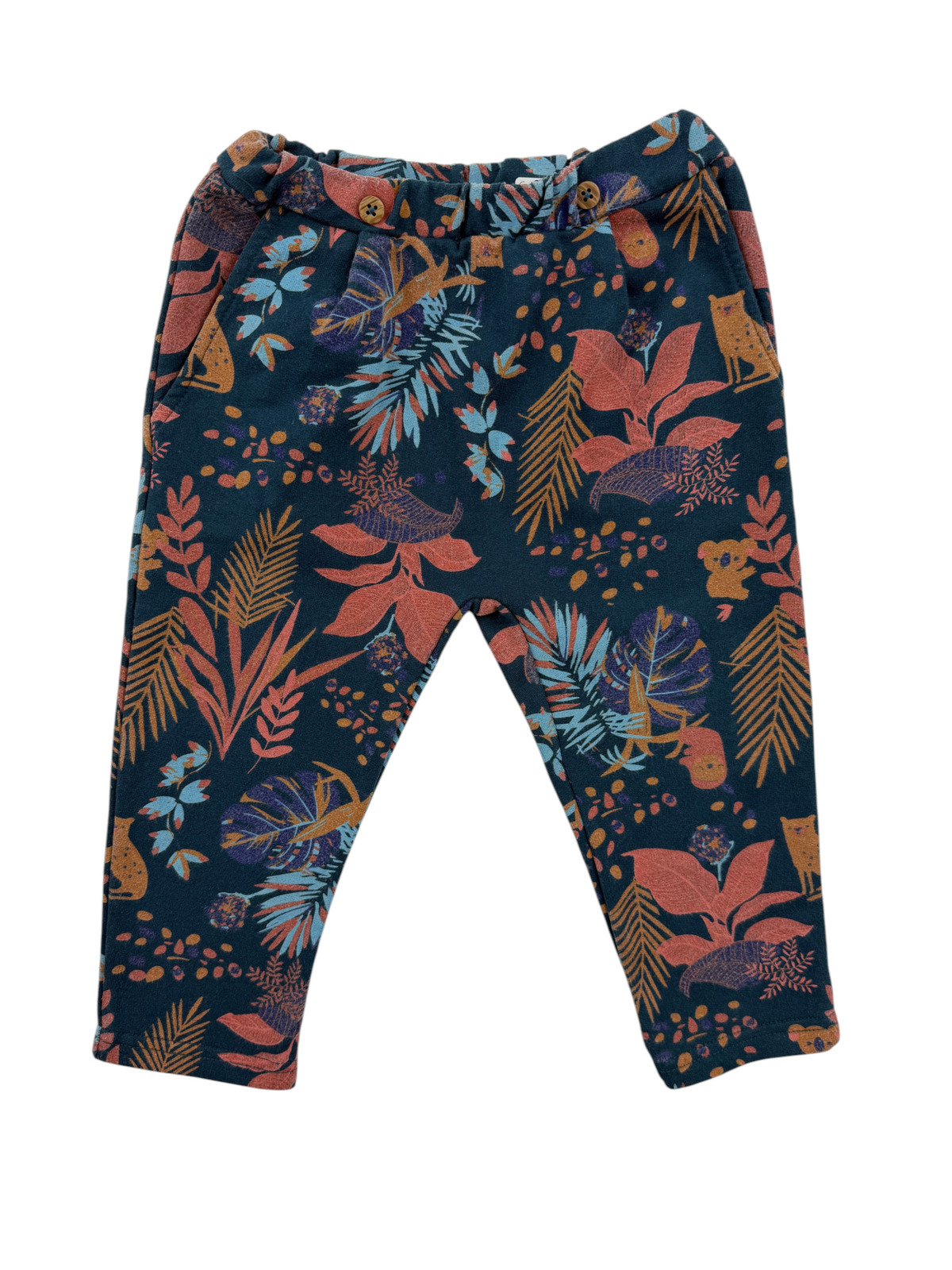 Pantalon à motifs jungle multicolores – Petit Béguin – 18 mois (86 cm)