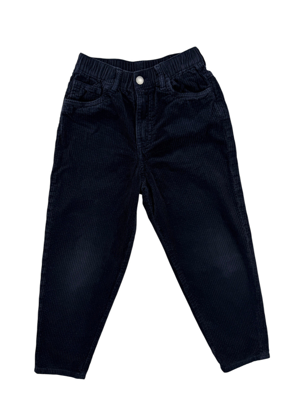 Pantalon en velours côtelé bleu marine – H&M – 122 cm