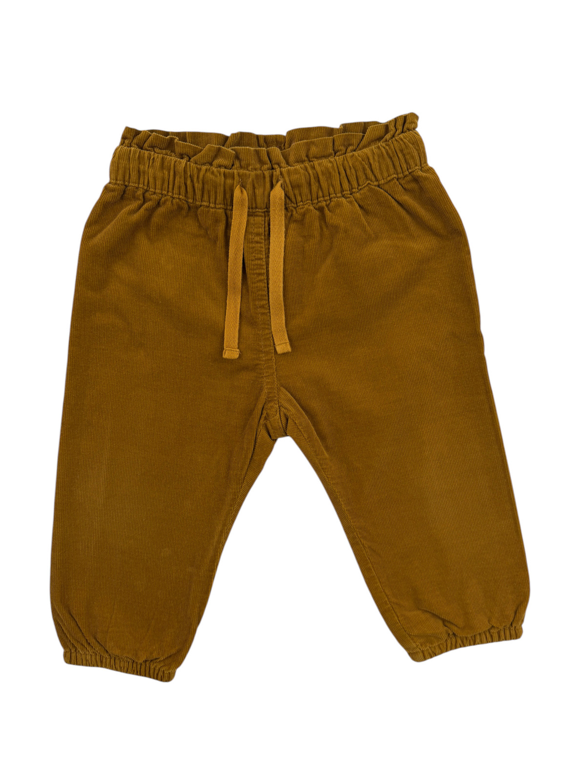 Pantalon en velours côtelé moutarde – Bout’chou – 9 mois (71 cm)