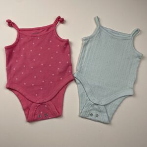 Lot de 2 bodies fille - Primark - 0/3 mois (62 cm)