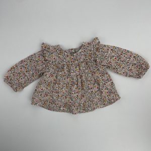 Blouse à fleurs - Primark - 0/3 mois (62cm)