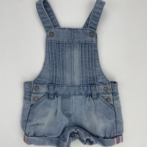 Salopette courte en jean – Tape à l’œil – 6 mois (68 cm)