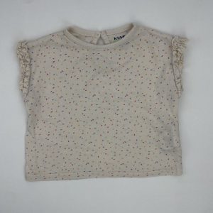 Tee-shirt manches volantées – Kiabi – 9 mois (71 cm)