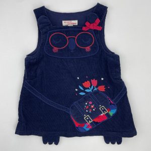 Robe velours motif hibou – DPAM – 6 mois (68 cm)