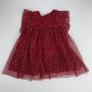 Robe de fête rouge pailletée - TEX – 9 mois