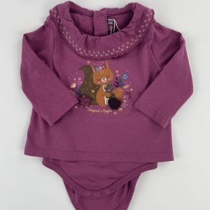 Tee-shirt manches longues avec body intégré - Sergent Major - 3 mois (59 cm)