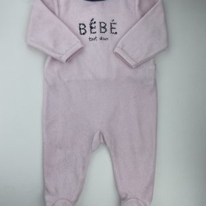 Pyjama velours - Mots d'enfants - 12 mois
