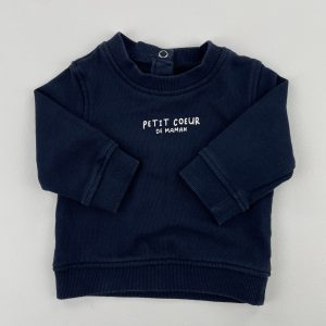 Sweat "Petit coeur de maman" - Kiabi - 3 mois (60 cm)