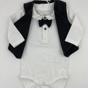 Ensemble habillé 2 pièces neuf : body et gilet - Name it - 1/2 mois (56 cm)