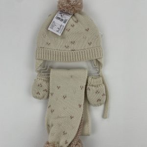 Ensemble bonnet , écharpe, moufles neufs - Kiabi - 43 cm (3 mois)