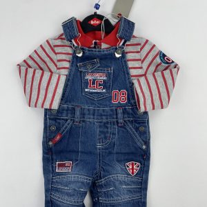Ensemble : Salopette + tee shirt manches longues neufs - Lee Cooper - 3 mois