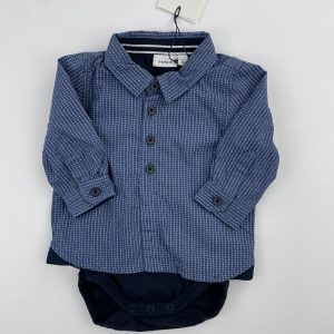 Chemise avec body intégré neuve - Name it - 1/2 mois (56 cm)