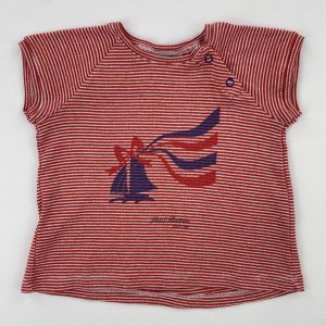 Tee-shirt rayé rouge – Petit bateau - 6 mois (67 cm)