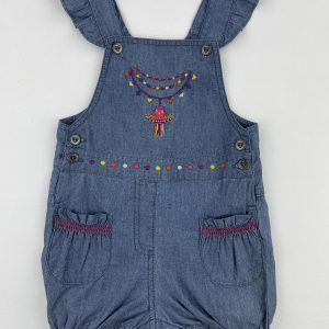 Salopette courte en jean – DPAM – 6 mois (67 cm)
