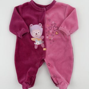 Pyjama en velours bicolore – Naissance