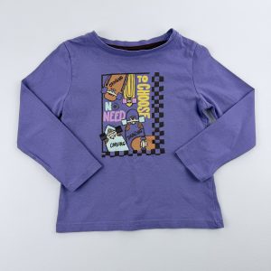 Tee-shirt manches longues violet – Kiabi – 4 ans (98/107 cm)