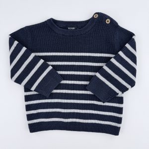 Pull rayé en maille – Kiabi – 6 mois (67 cm)