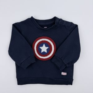 Sweat Captain America – Marvel by Kiabi – 6 mois (67 cm)