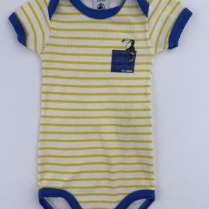 Body rayé à manches courtes – Petit Bateau – 6 mois (67 cm)
