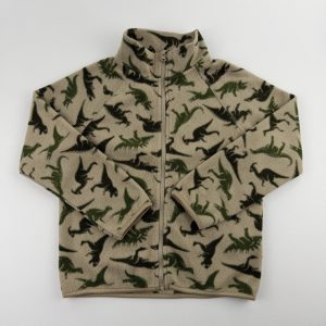 Gilet polaire zippé motif dinosaures – H&M – 5/6 ans (110/116 cm)