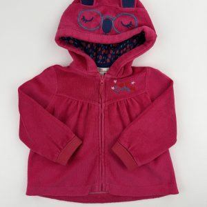 Gilet velours à capuche – DPAM – 12 mois (74 cm)
