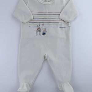 Pyjama en velours – Petit Bateau – 3 mois (60 cm)