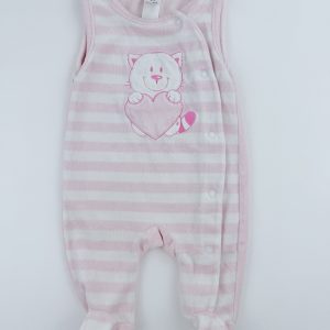 Pyjama velours rayé – C&A – 1 mois (56 cm)