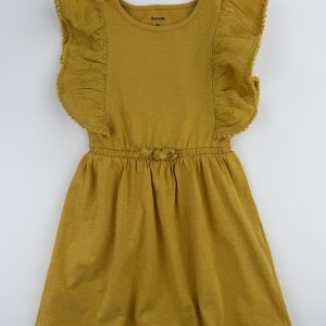 Robe moutarde à volants – Kiabi – 3 ans (90/97 cm)