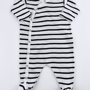 Pyjama rayé coton – Petit Bateau – 3 mois (60 cm)