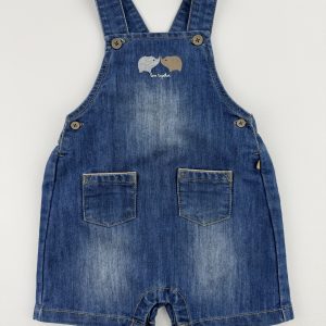 Salopette short en jean – Obaïbi – 12 mois (74 cm)