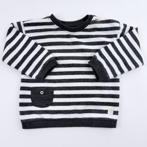 Tee-shirt manches longues à rayures – Mango – 9/12 mois