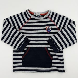 Tee-shirt manches longues rayé avec poche – Terre de Marins – 23 mois (86 cm)