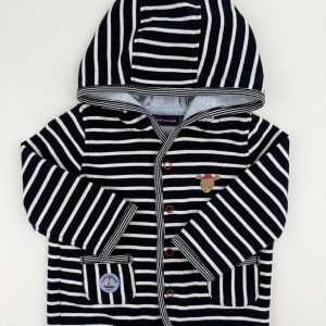 Gilet à capuche rayé – Sergent Major – 12 mois (74 cm)