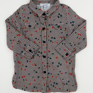 Chemise souple à carreaux et fleurs – Absorba – 12 mois (74 cm)