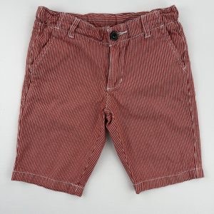 Short rayé rouge et blanc – Petit Bateau – 5 ans (108 cm)