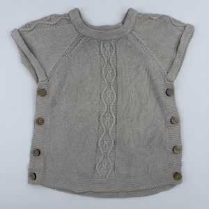 Pull sans manches en maille beige – Orchestra – 6 ans (116 cm)