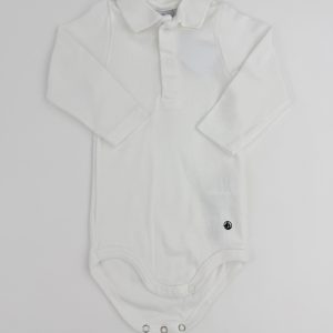 Body polo blanc cassé – Petit Bateau – 3 mois (60 cm