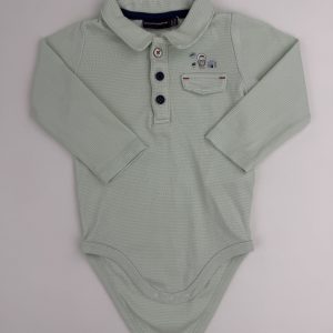 Body polo vert d’eau – Sergent Major – 9 mois (71 cm)
