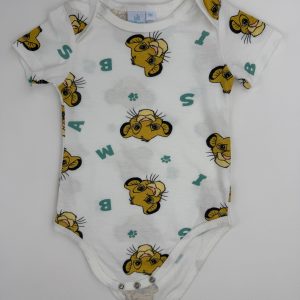 Body blanc imprimé Simba all-over – Disney – 9 mois
