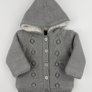 Gilet épais doublé à capuche – Kiabi – 6 mois (63/69 cm)